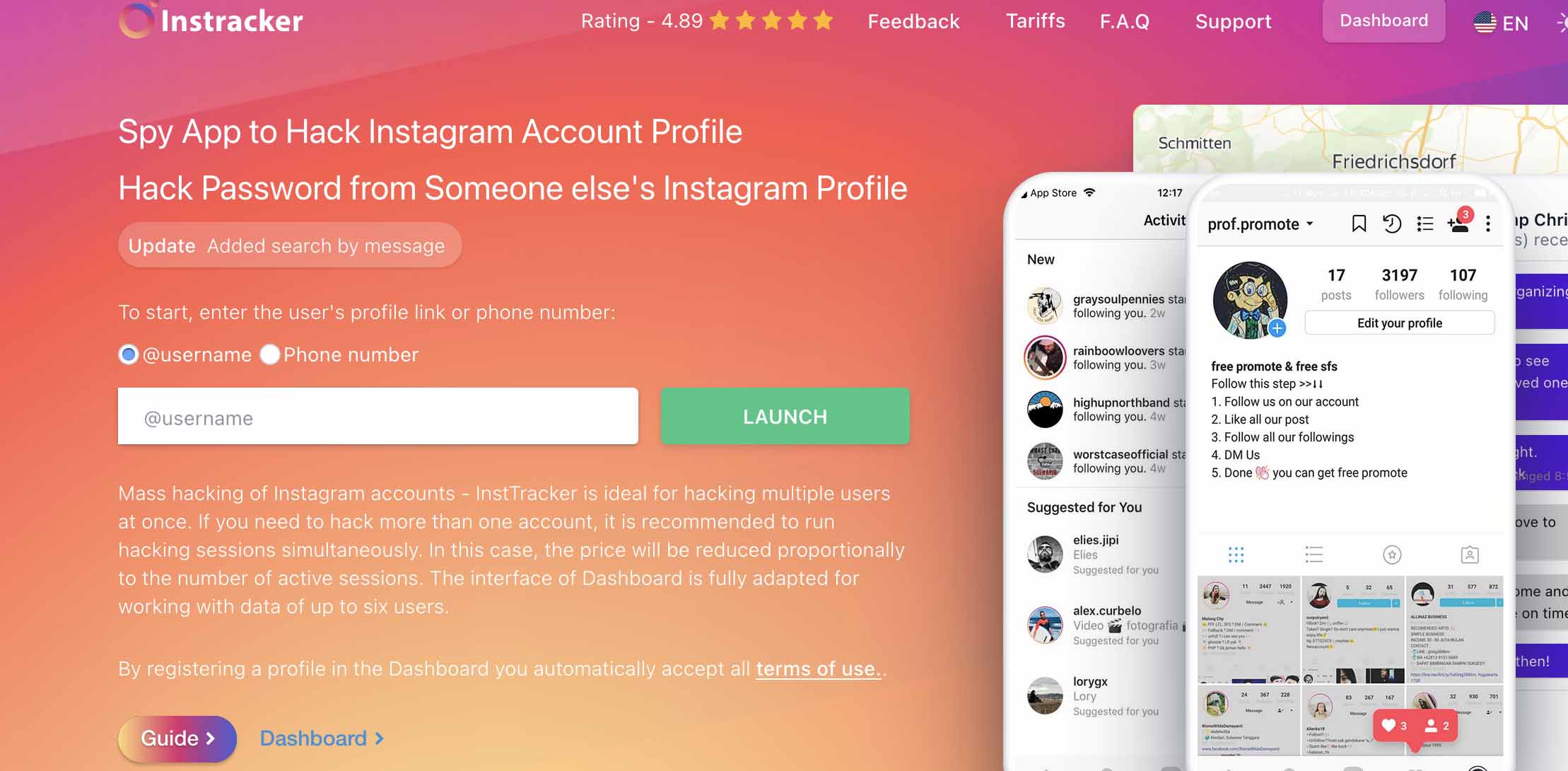 InsTracker hilft dir herauszufinden, wer eine Person auf Instagram mag